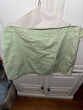 Y2K Cherokee Brand Light Green Striped Skort With Pockets